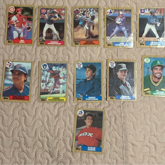 Topps Baseball Cards 1987 Eleven Cards Kevin Mitchell Included Pitchers Outfield - Picture 1 of 6